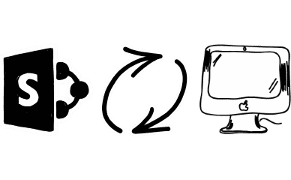 Best practice how to synchronize sharepoint lists to your apple mac os